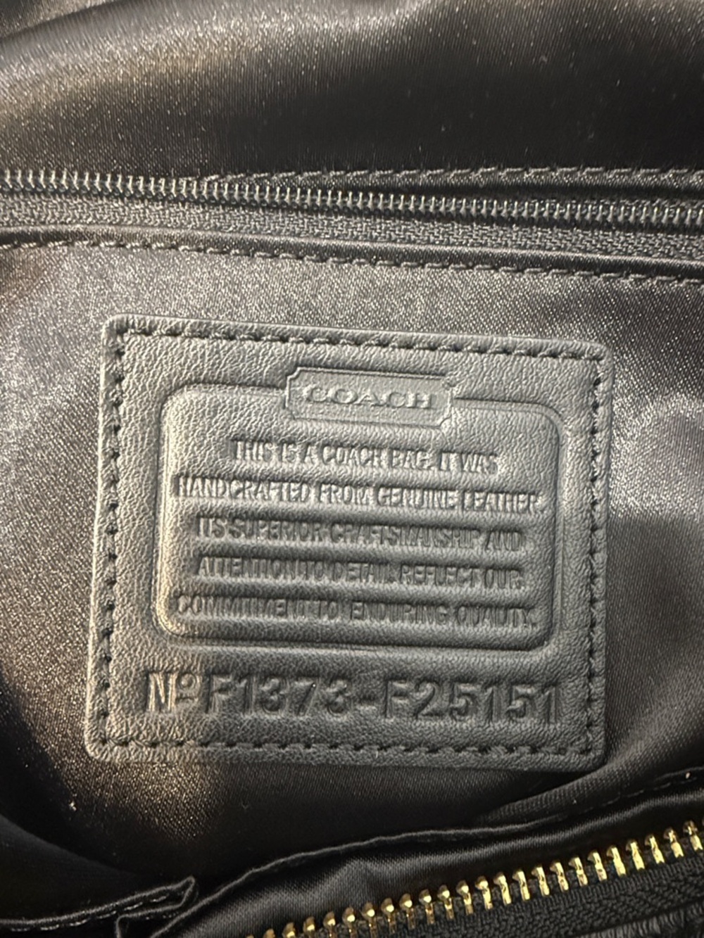 Coach Black Leather Campbell Satchel - Picture 10 of 16
